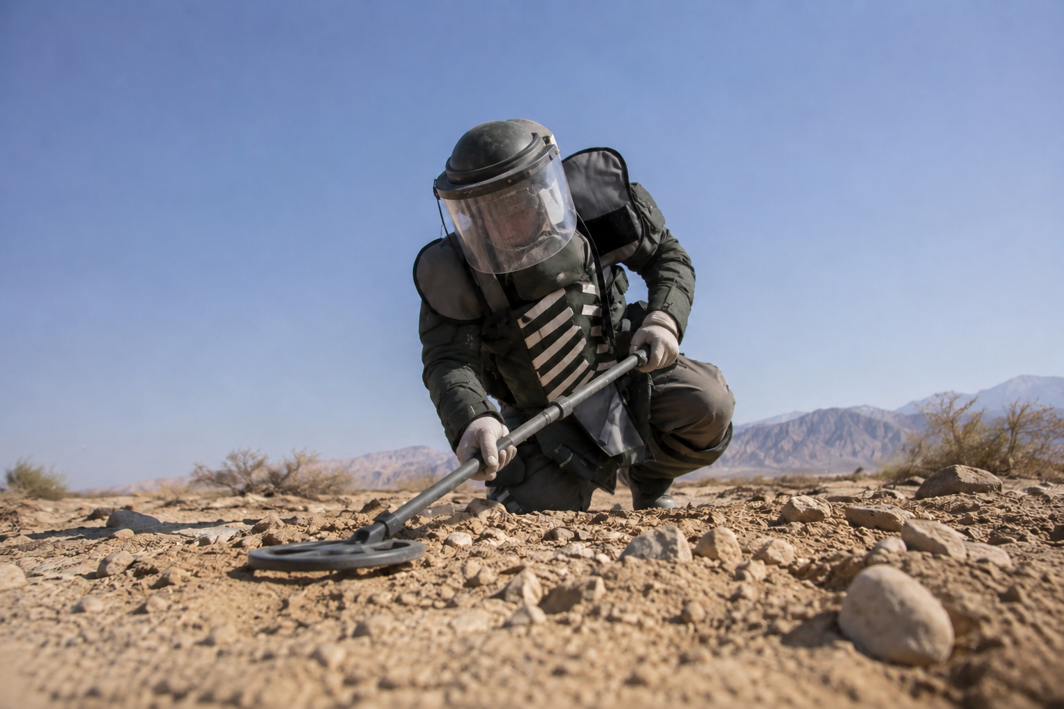ONE SHOT B: Expertise in execution and advanced technologies for mine and unexploded ordnance (UXO) clearance, at sea and on land, anywhere in the world.